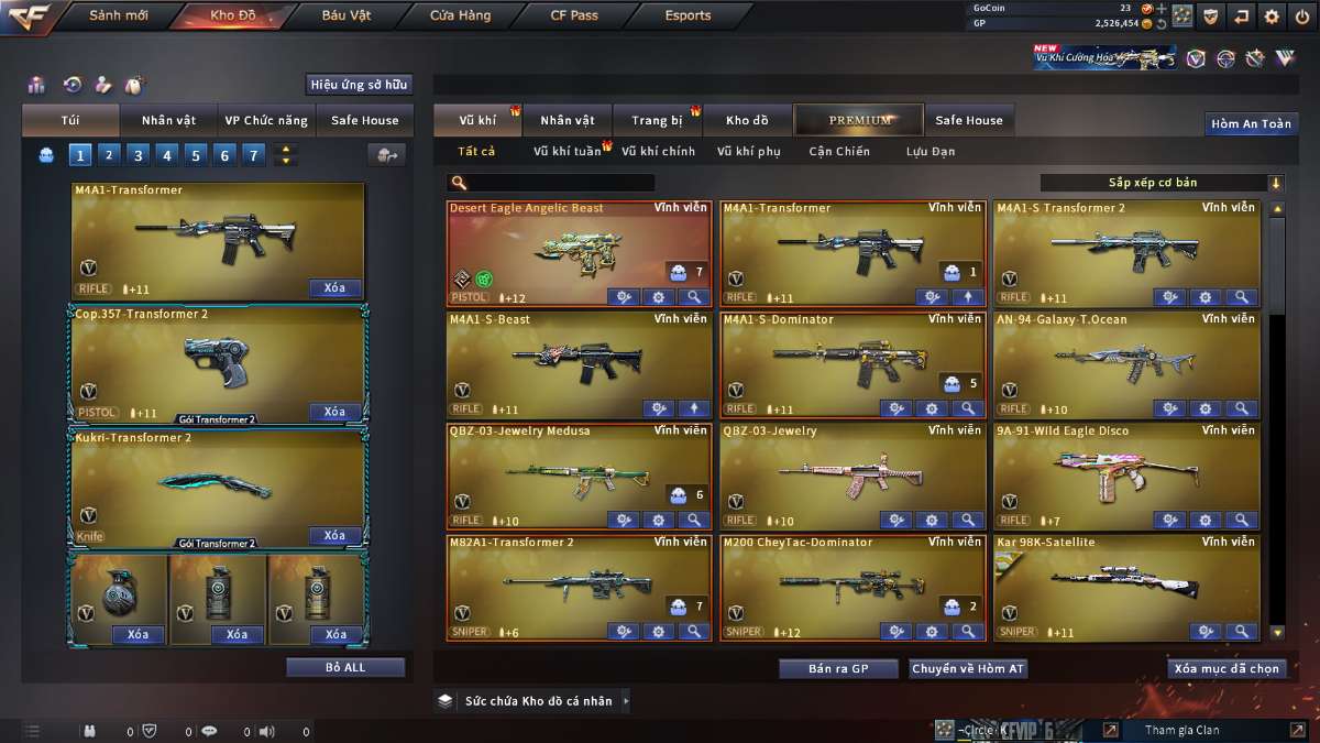 shop acc cf uy tin gia re